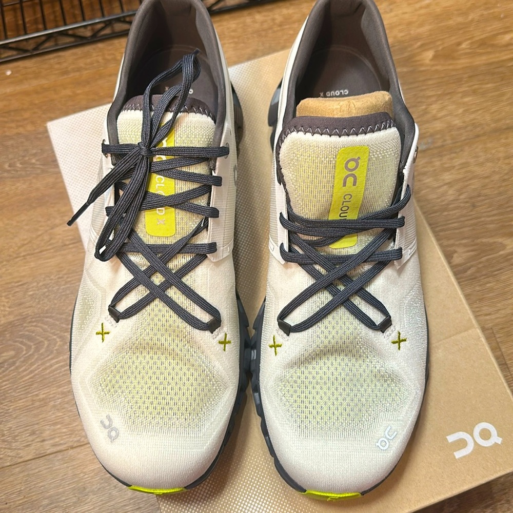 On Men's Running Cloud X 3 Textile Sneakers Ice Eclipse 60.97798 size11.5